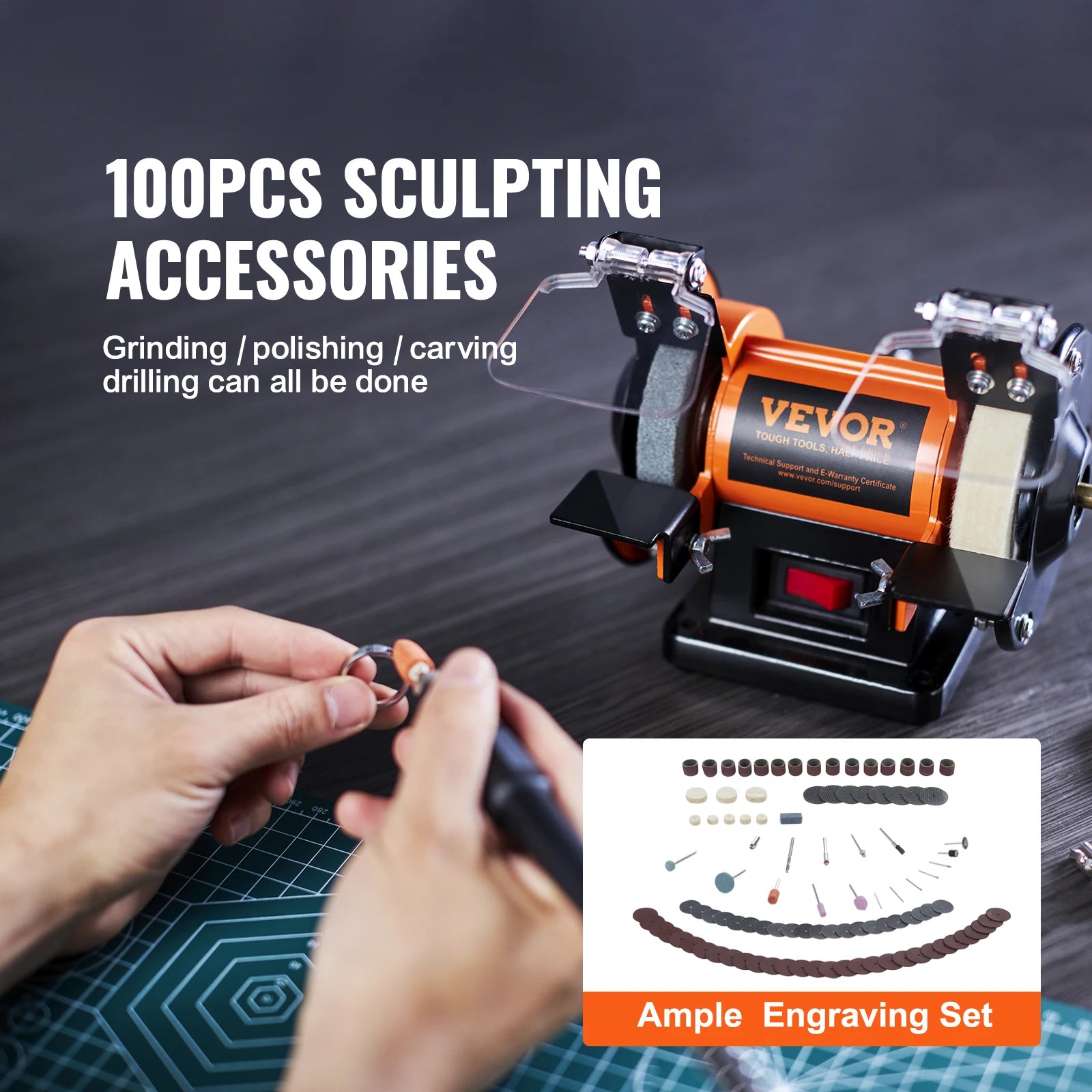 Mini Multi Purpose Bench Grinder Polishing Machine