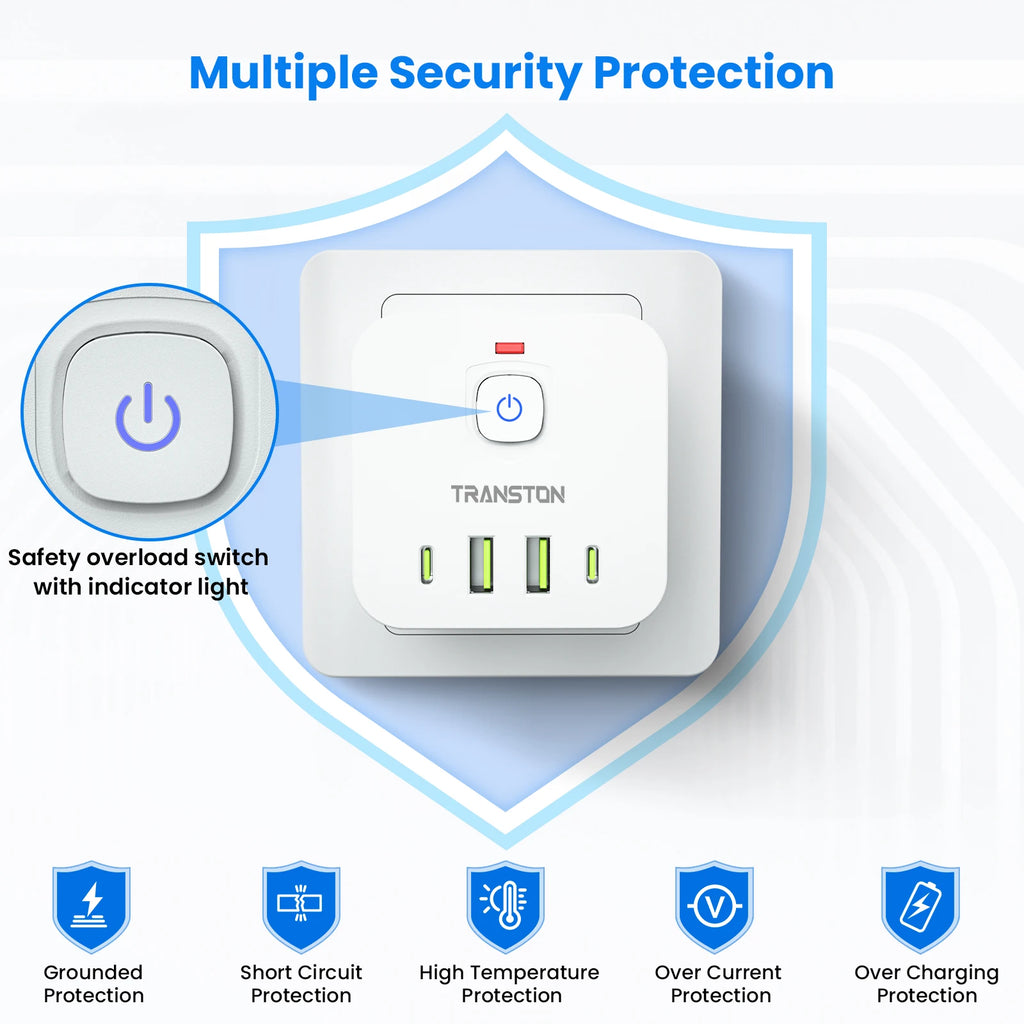 Power Cube /surge  4 Pwr 2 USB 2 USBC