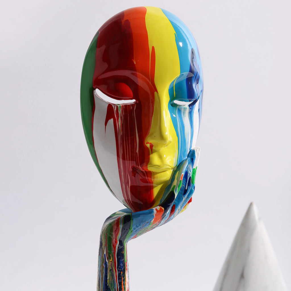 Modern Colorful Painted Abstract Mask