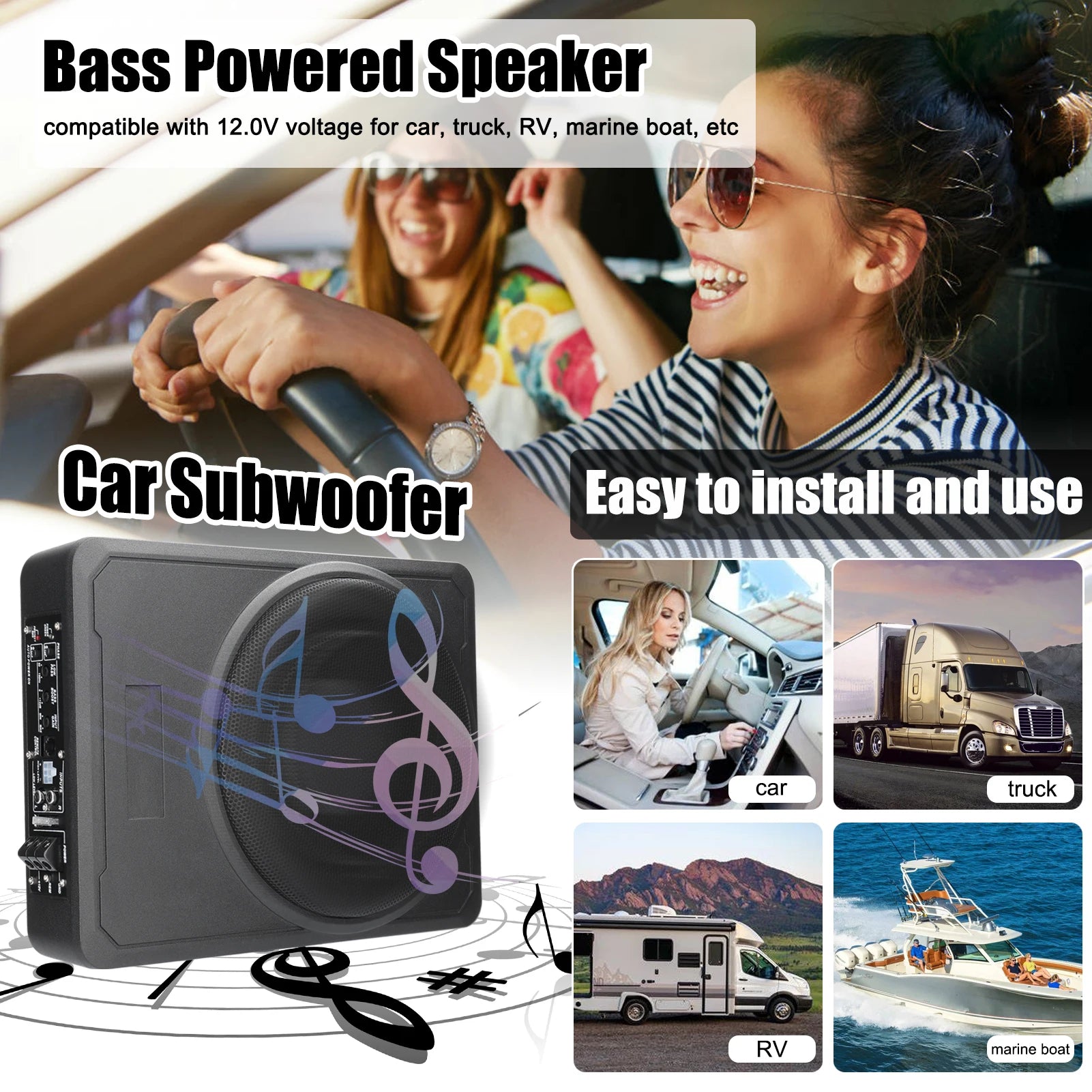 Subwoofer 10in 800W Stable Performance
