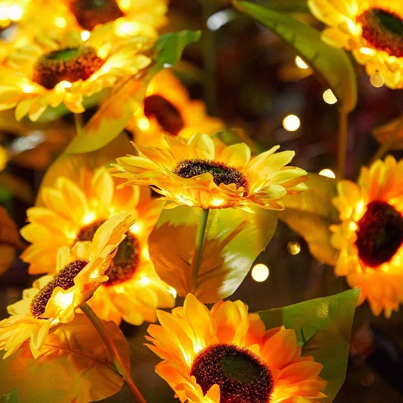 Sunflower Solar Garden Lawn Lights