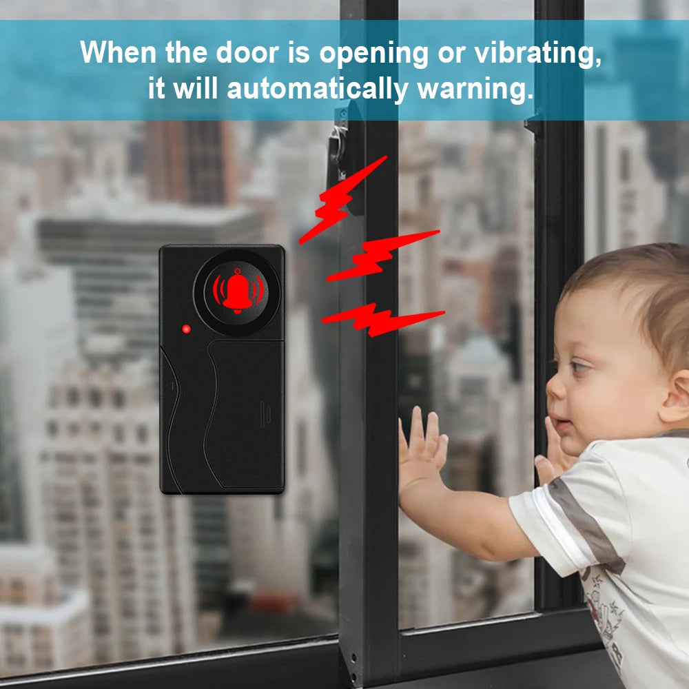 Vibration/Motion Anti-Theft Alarm Remote 110dB Loud