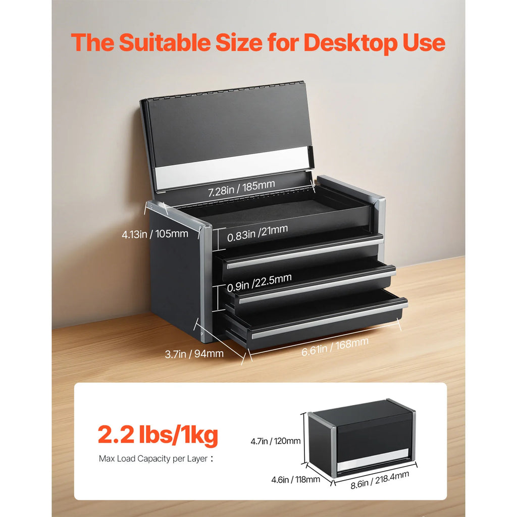 Red Mini Portable Toolbox