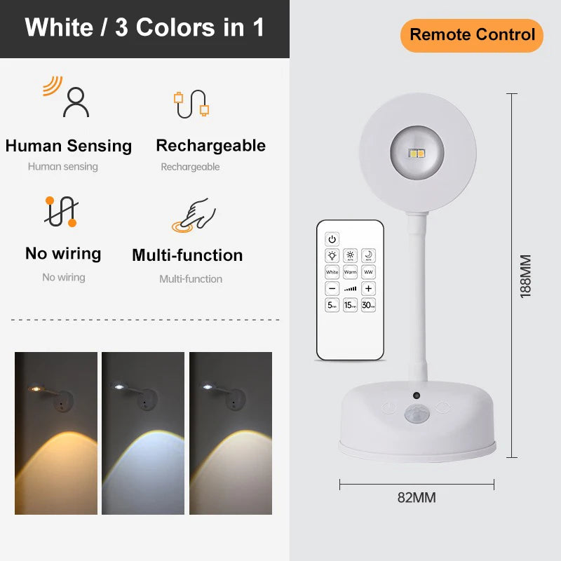 Intelligent Sensing Wireless Wall Lamp