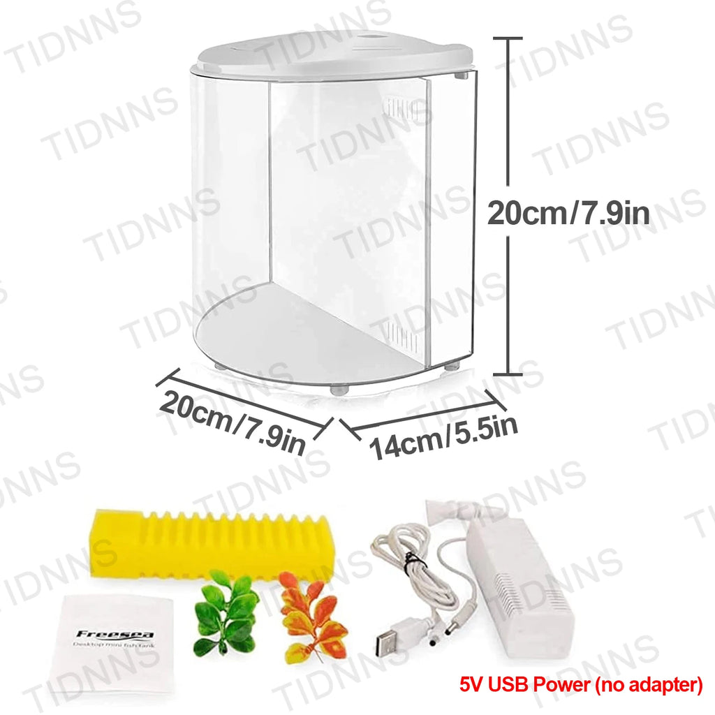 Desktop Fish Tank Light And Filter Pump