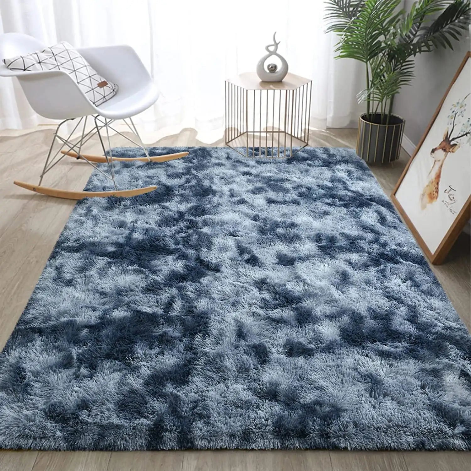 Super Soft Plush Tie Dye Velvet Rugs