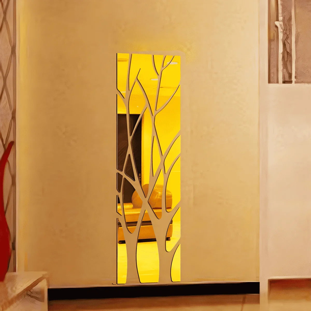 Lucky Tree Wall Stickers Mirror Art