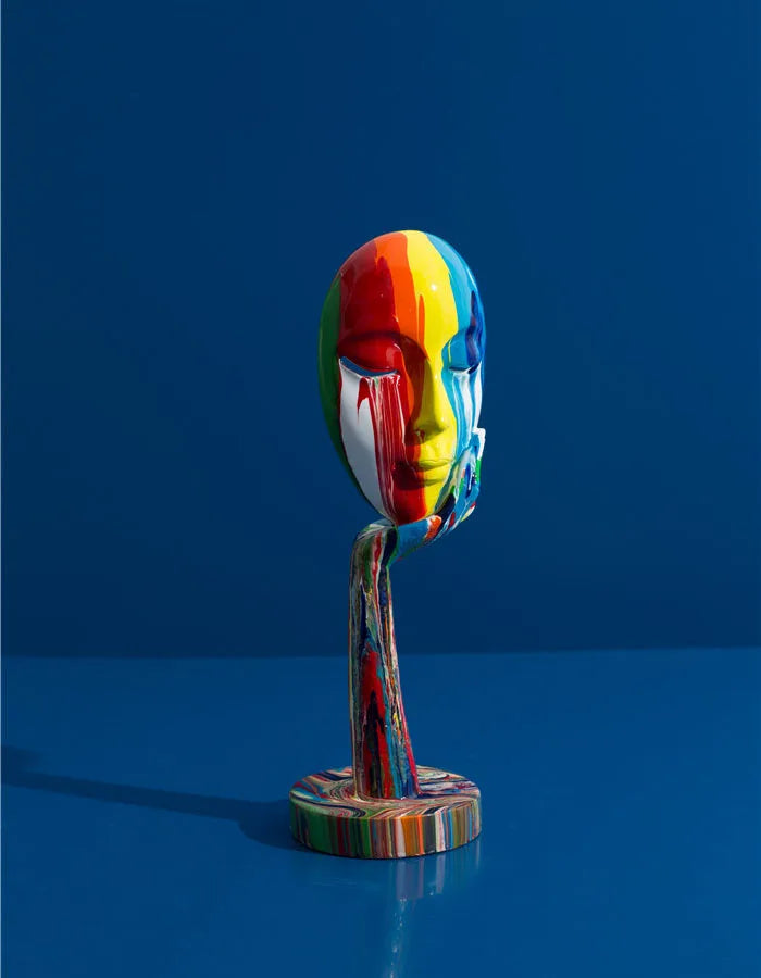 Modern Colorful Painted Abstract Mask