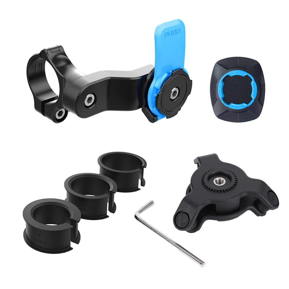 Motorcycle Bike Phone Holder Shock Absorber Quad Lock