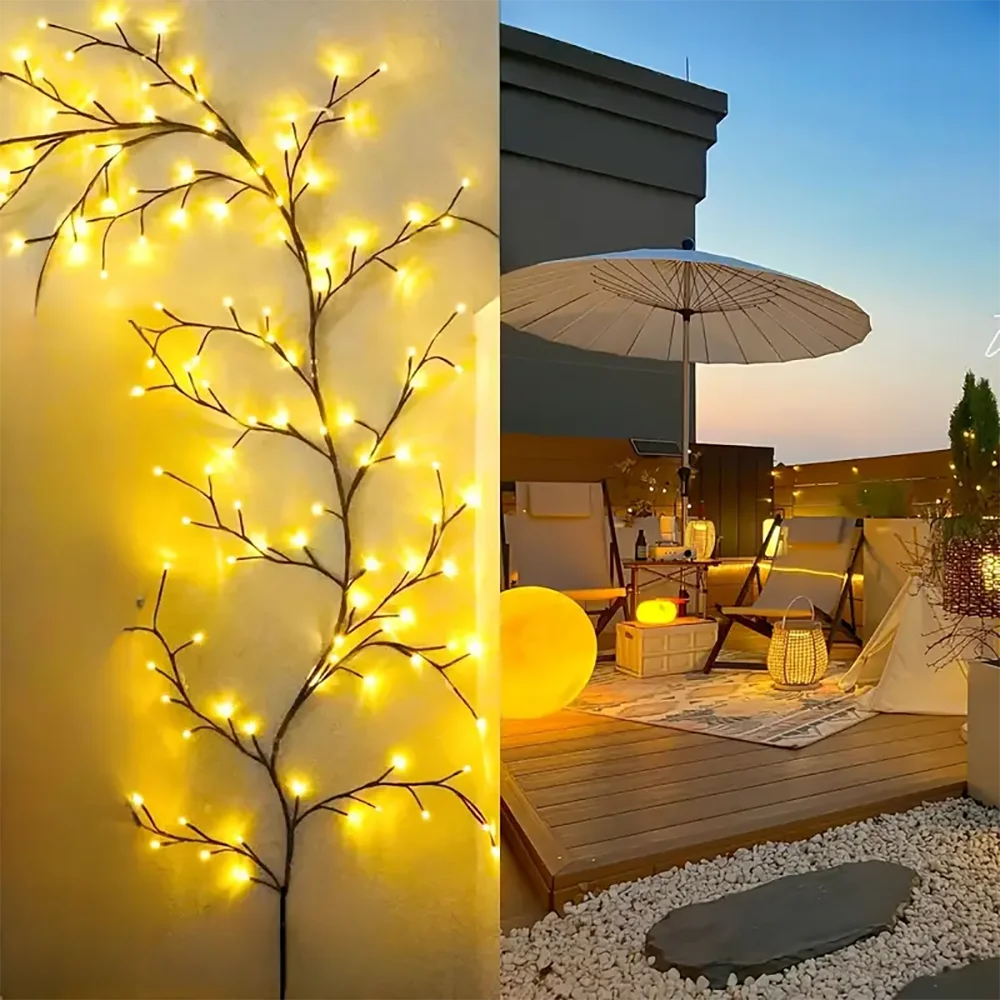 Light String Solar Tree Waterproof USB