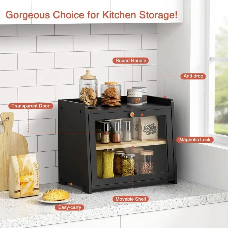 Farmhouse Breadbox Organizer