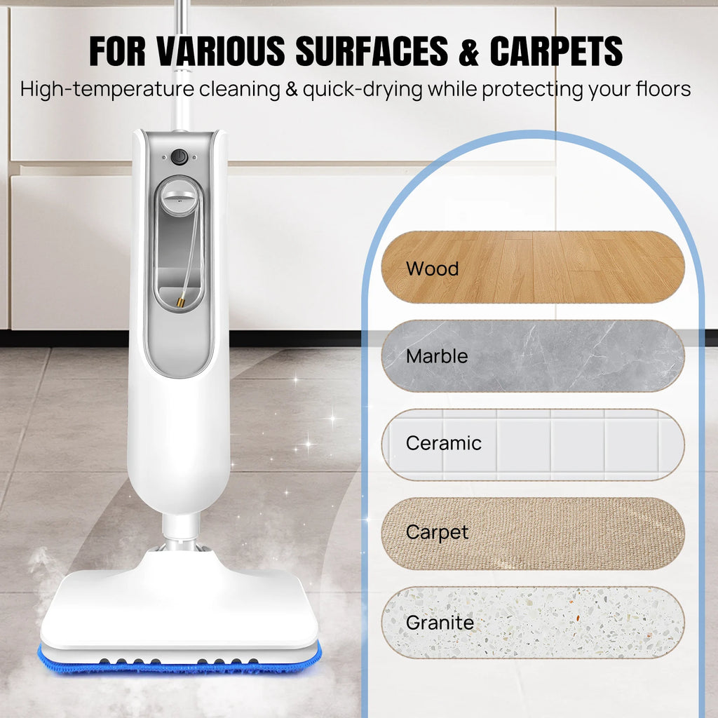 Steam Mop Detachable Steam Cleaner, 1500W Powerful