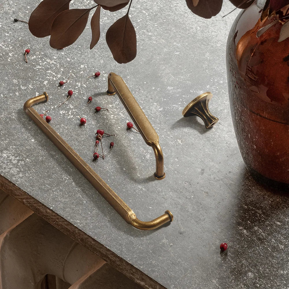 Retro Furniture Long Handle Cabinet Pulls Drawer Dresser Bronze Antique Knob Rustic Handle Kitchen Cabinet Knobs and Handles