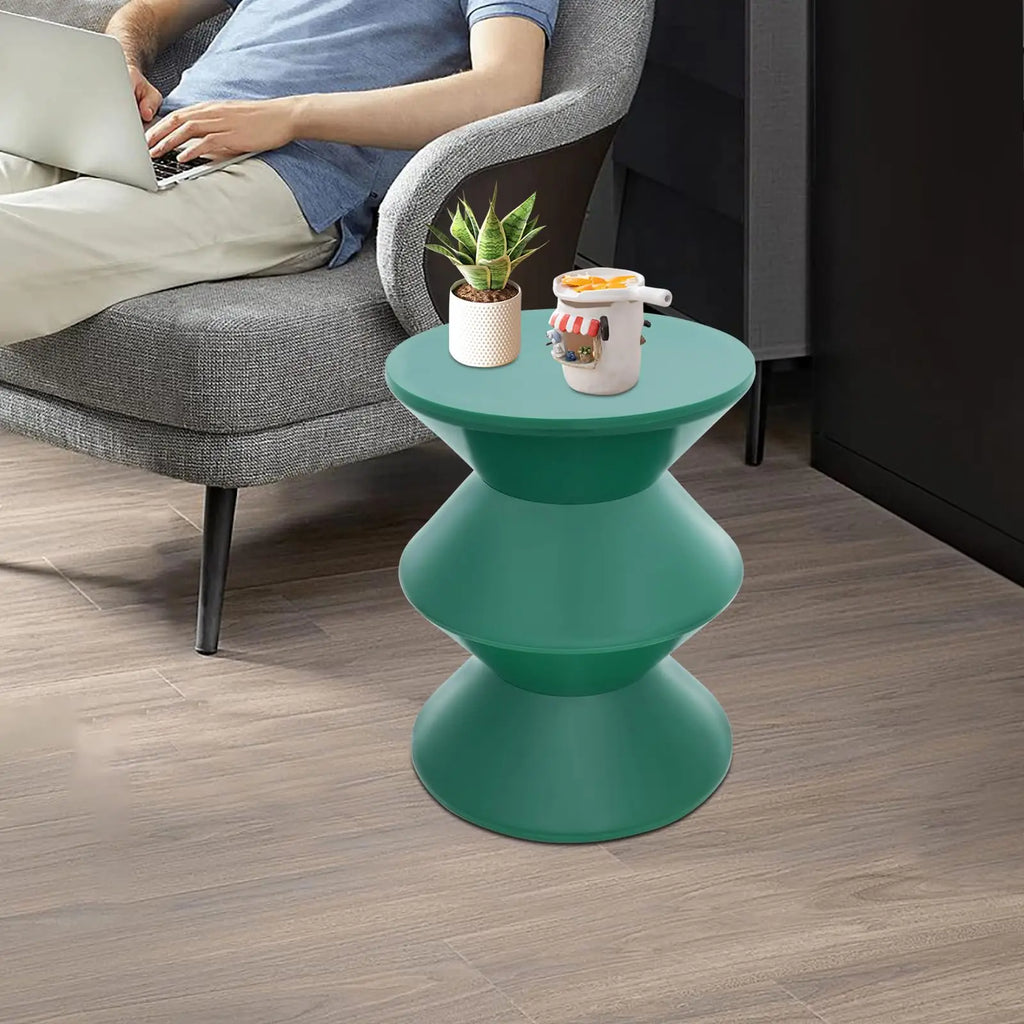 Pedestal Circle Accent Tables Geometric