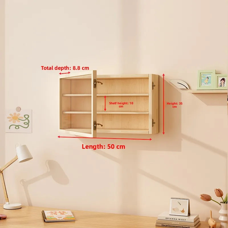 Wooden Display Dustproof Hanging Storage Organizer