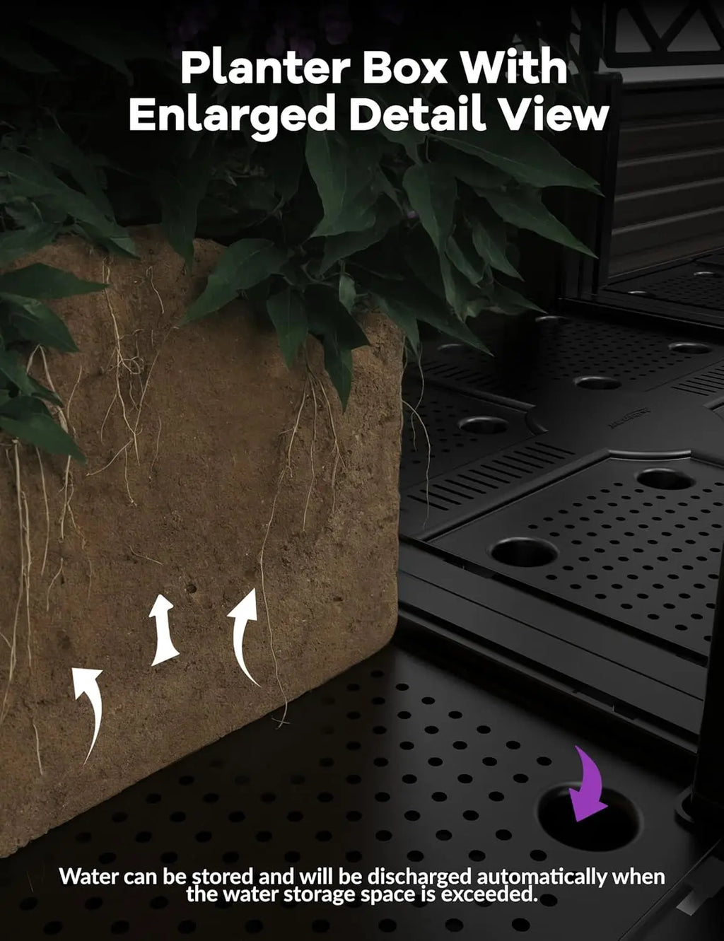 Raised Garden Bed Trellis Planter Privacy Screen