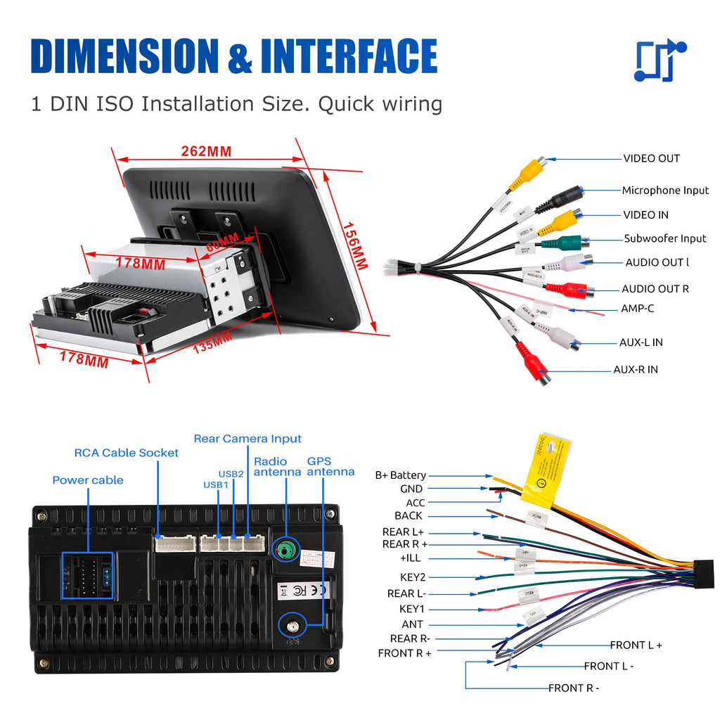 Android14 Car Stereo Radio Head Unit