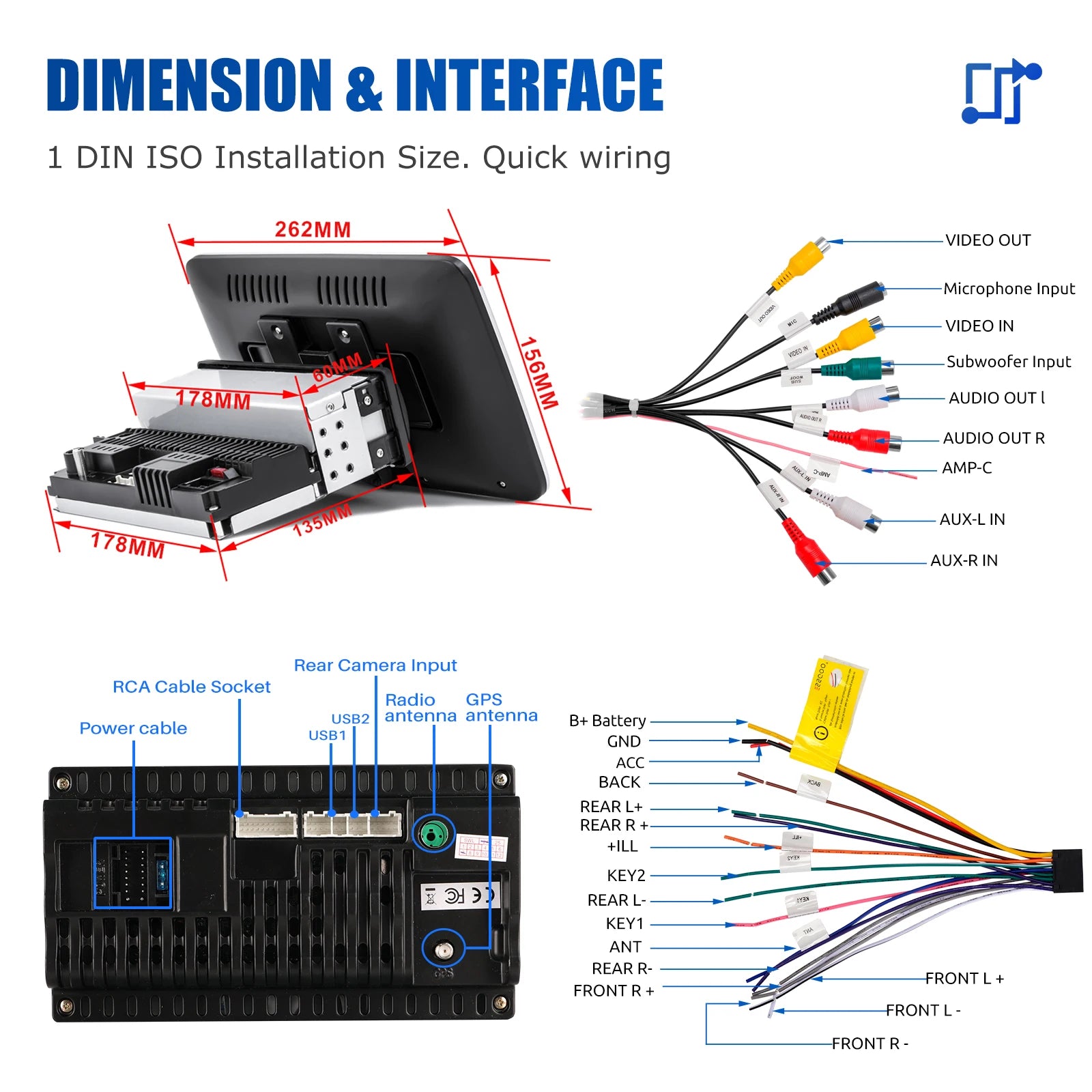 Android14 Car Stereo Radio Head Unit