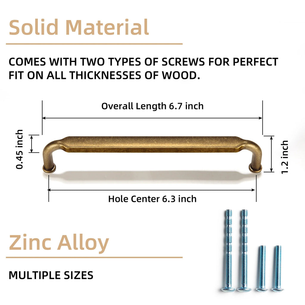 Retro Furniture Long Handle Cabinet Pulls Drawer Dresser Bronze Antique Knob Rustic Handle Kitchen Cabinet Knobs and Handles