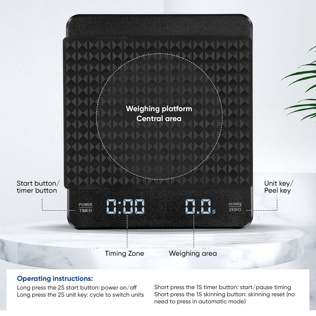 Kitchen Scale Timer Rechargeable
