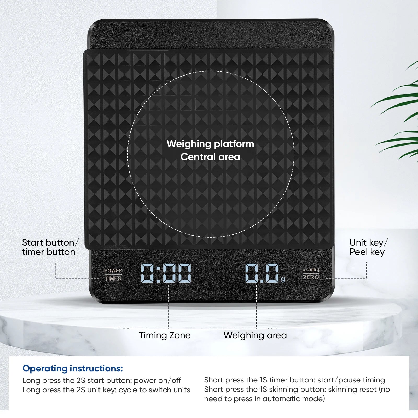 Kitchen Scale Timer Rechargeable