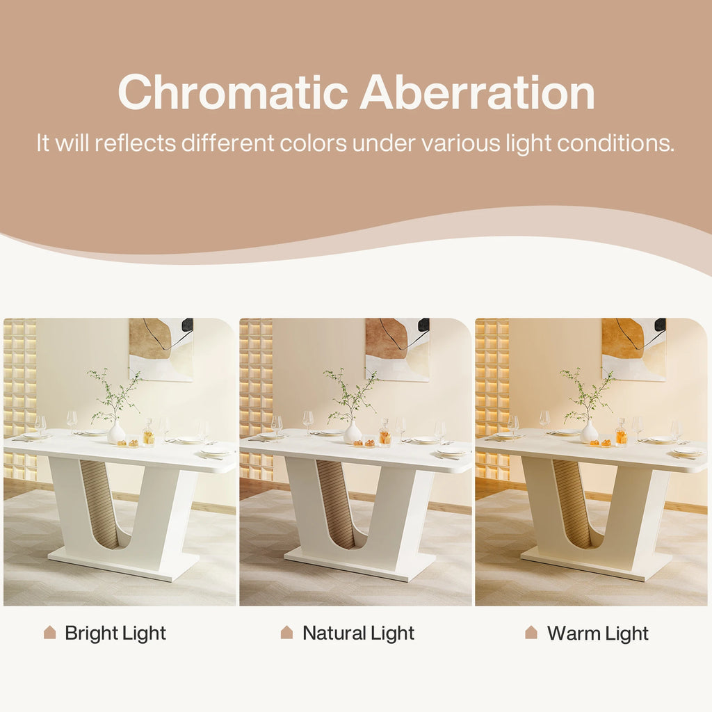 Modern Dining Table for 4-6 People