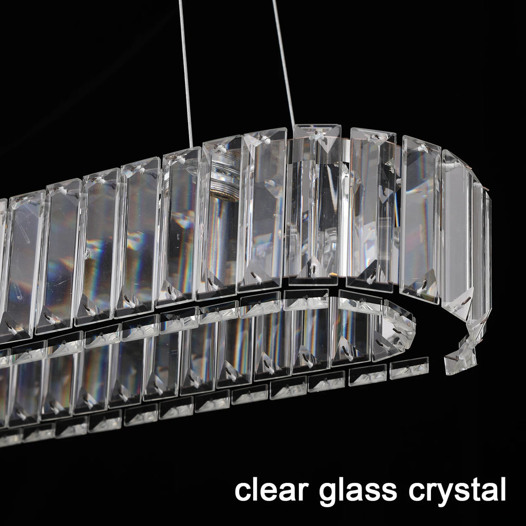Luxury Crystal Oval Design Led Chandelier