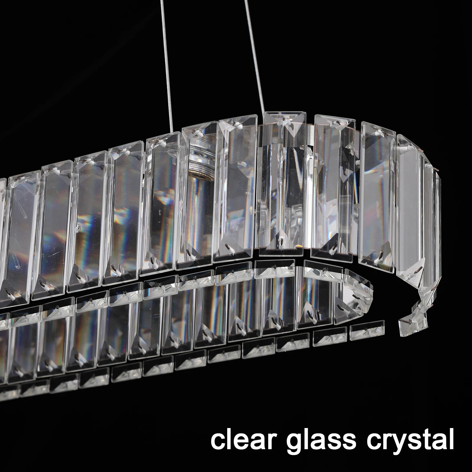 Luxury Crystal Oval Design Led Chandelier