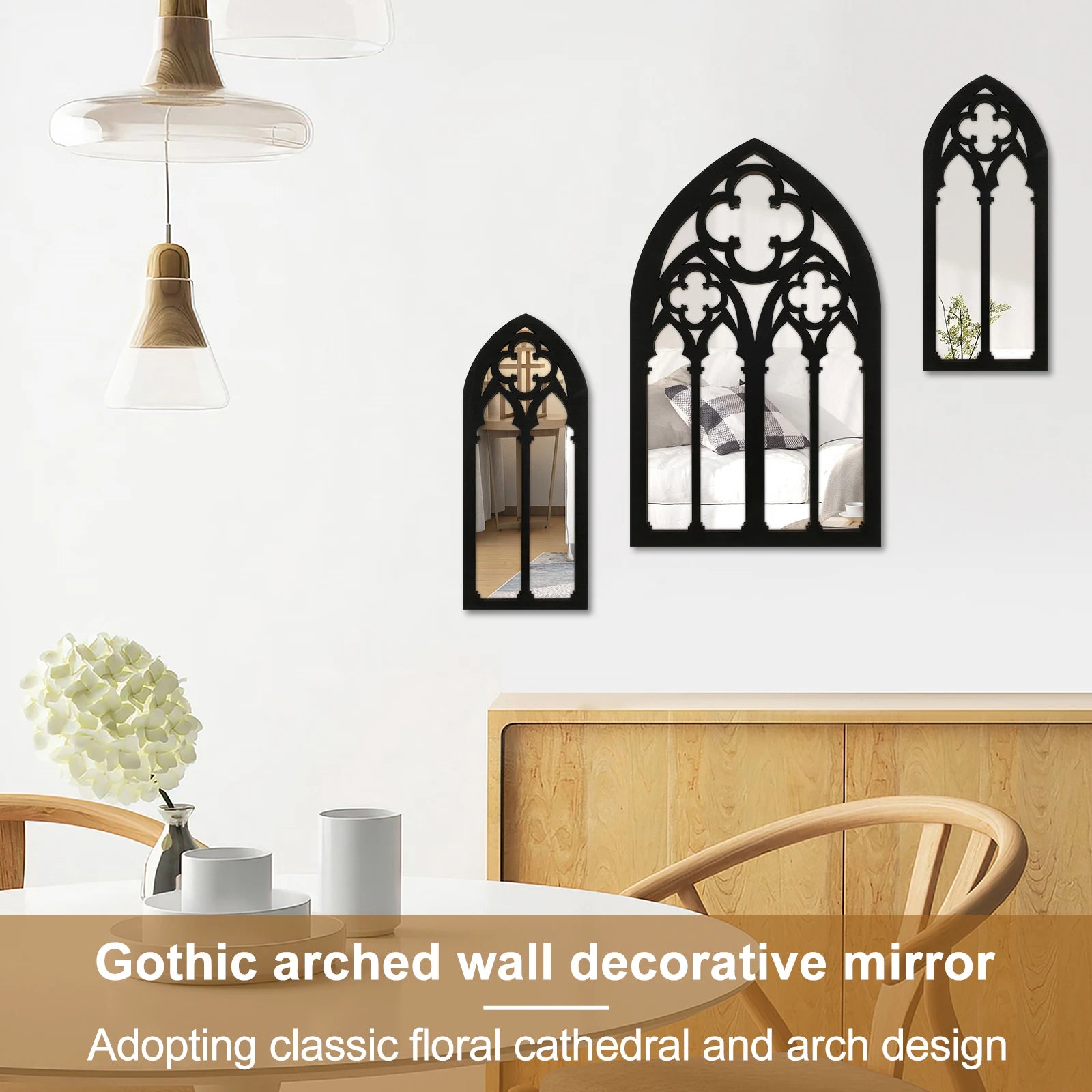 Acrylic Gothic Cathedral Window Mirrors