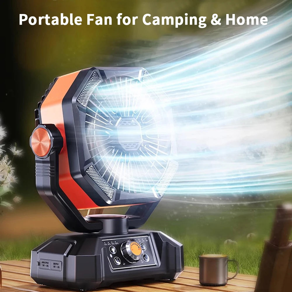 4 LED Lantern 8 Speed Fan 20000mAh Battery