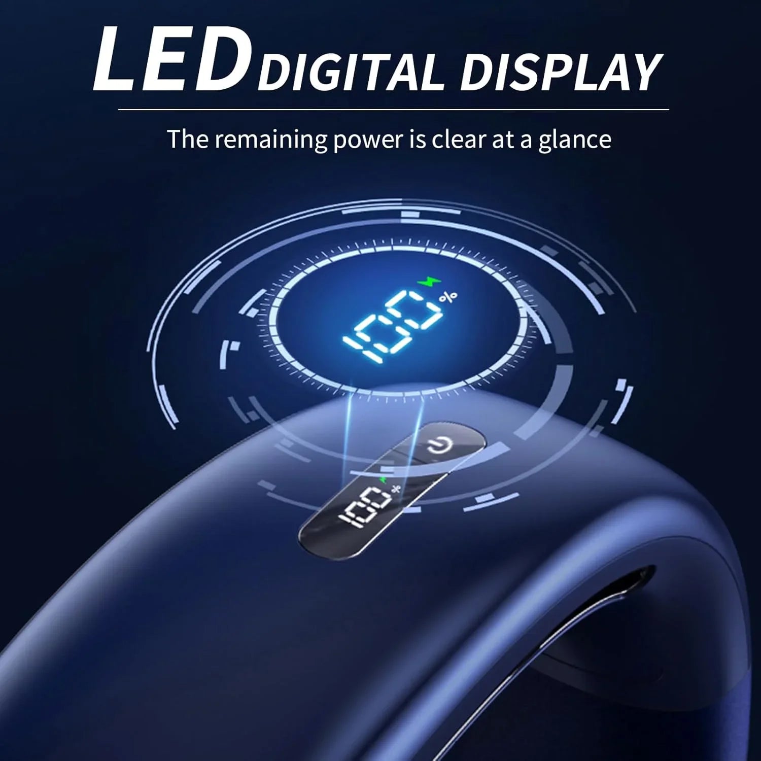 Portable Neck Fan 6000mah Rechargeable Wearable