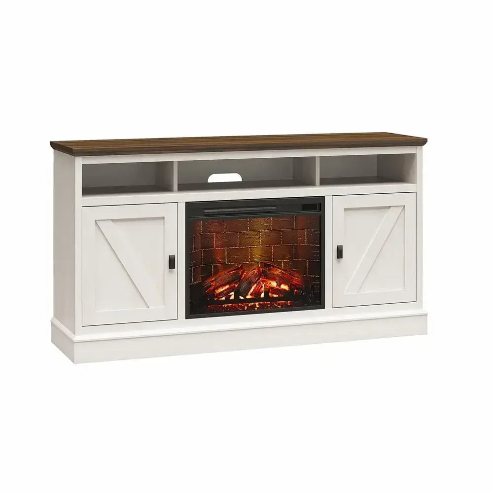 TV Console Fireplace Heater Remote LEDs
