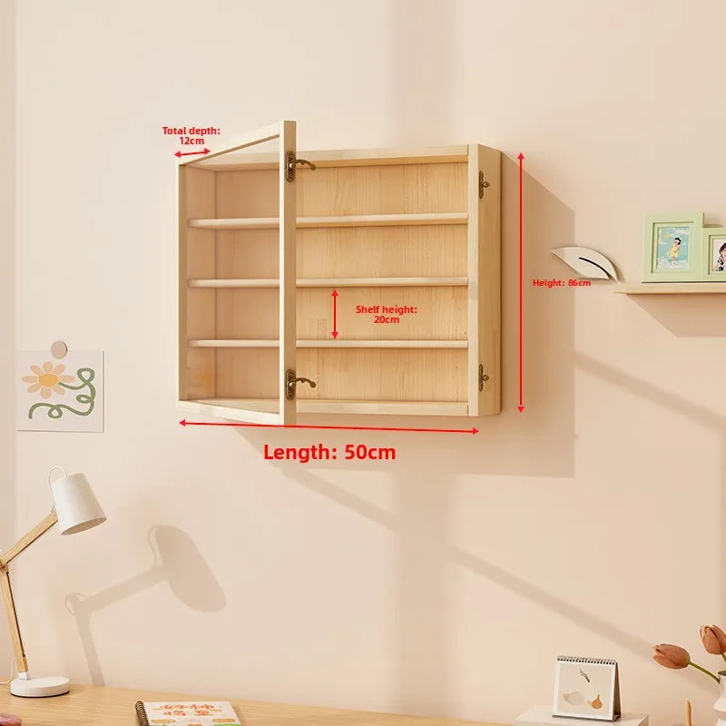 Wooden Display Dustproof Hanging Storage Organizer