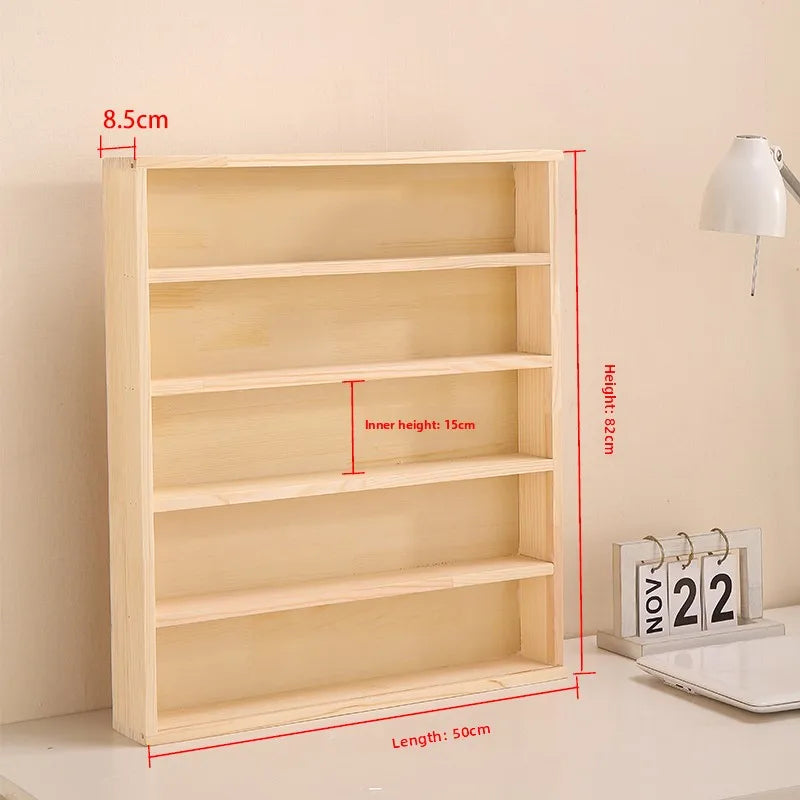 Wooden Display Dustproof Hanging Storage Organizer