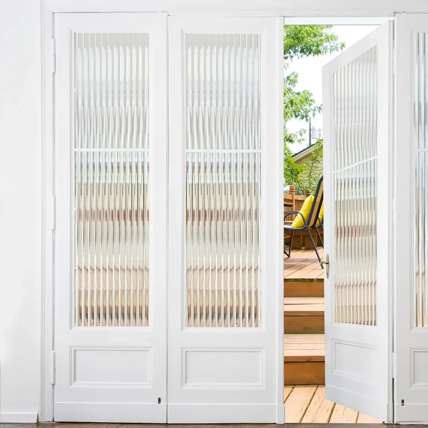 Reed Privacy Frosted Window Vinyl 3D Film