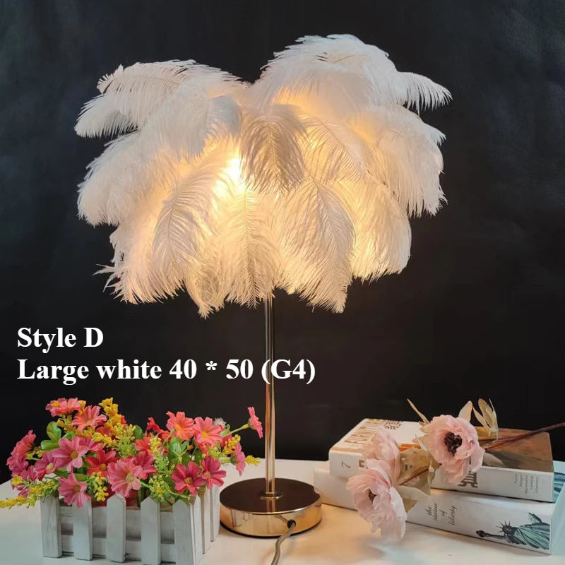 Ostrich Feather Led Lighting Chandelier