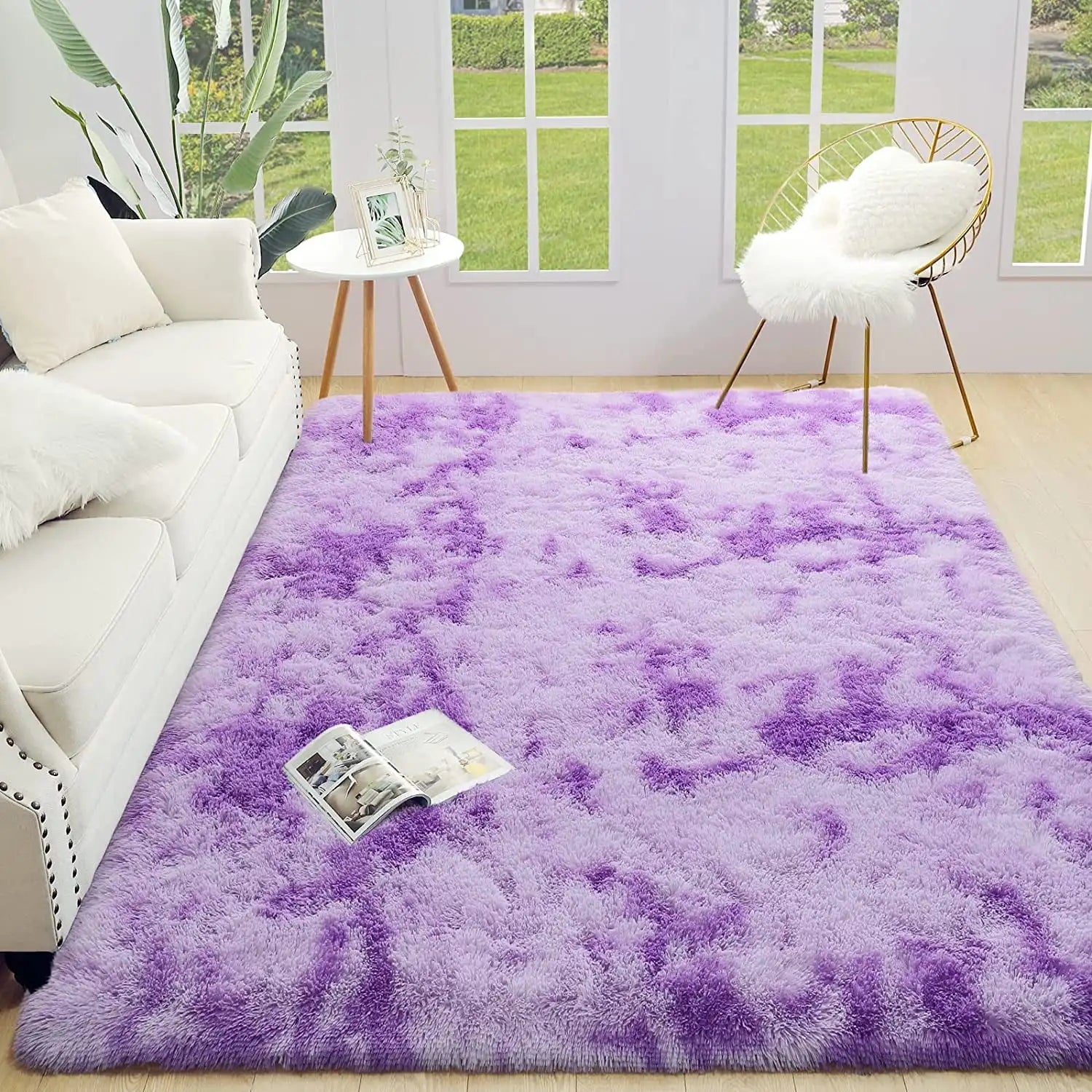 Super Soft Plush Tie Dye Velvet Rugs