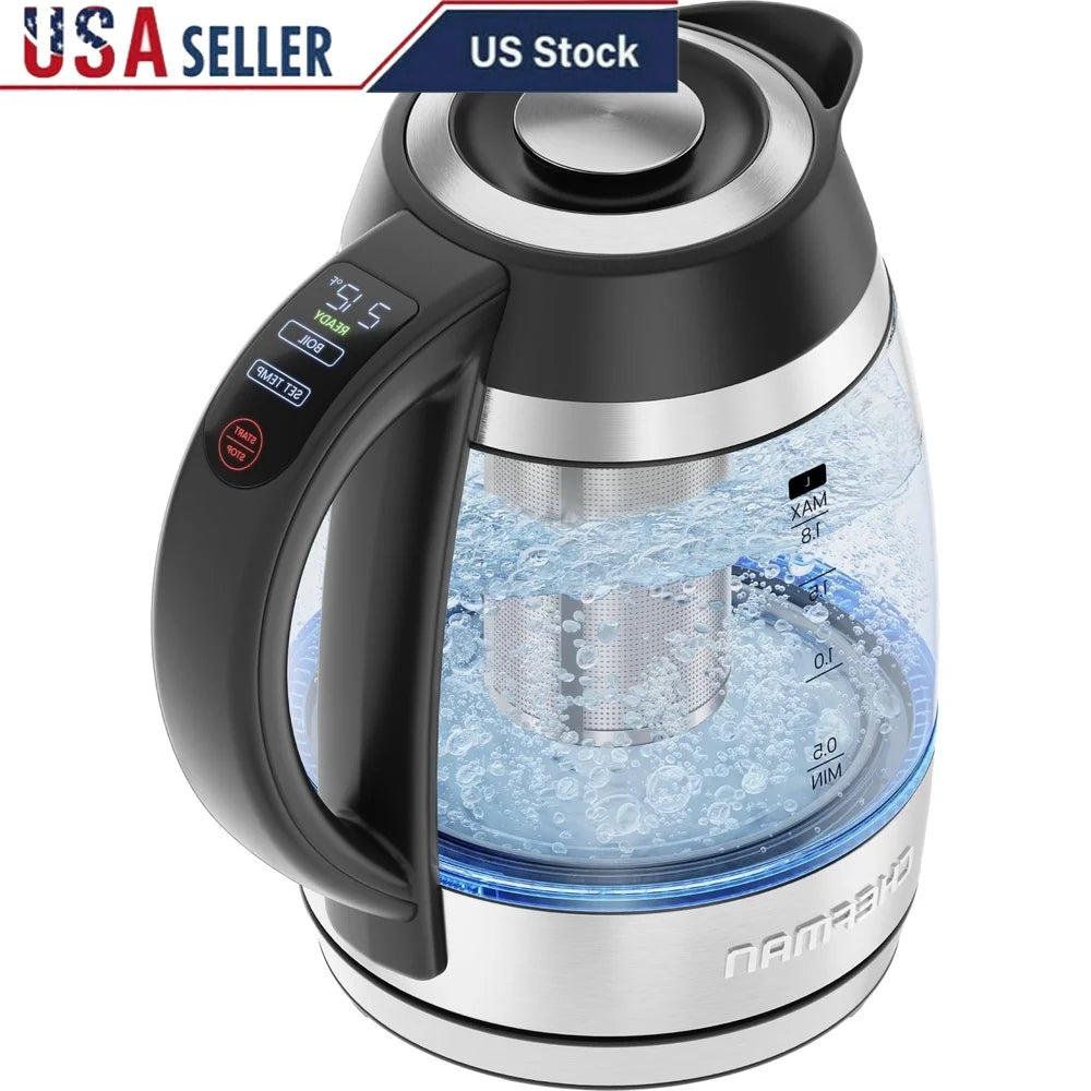 Custom-Temp Stainless Steel Electric Kettle 1750W