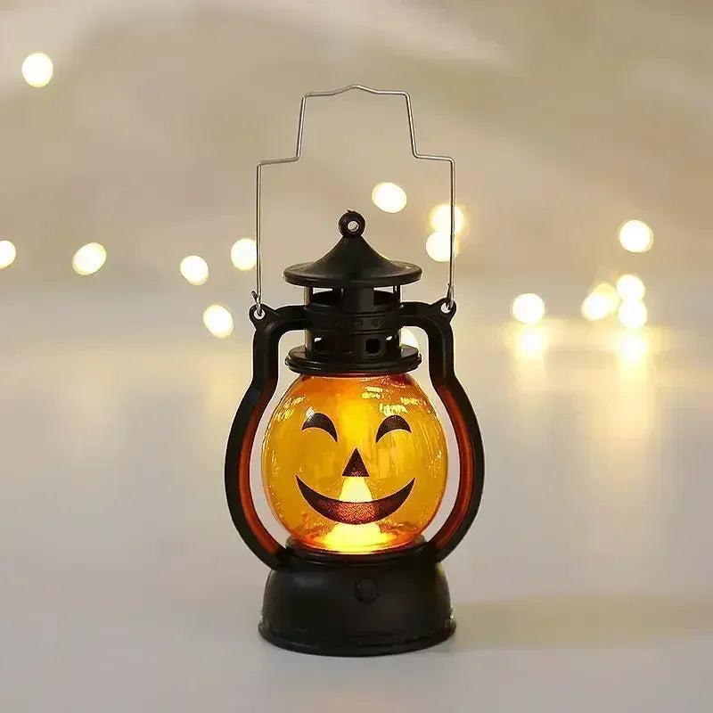 Witch Castle Ghost Pumpkin Dangling Candle Lights