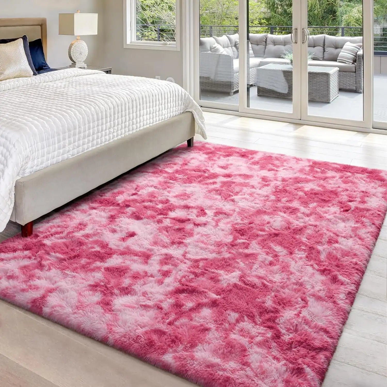 Super Soft Plush Tie Dye Velvet Rugs