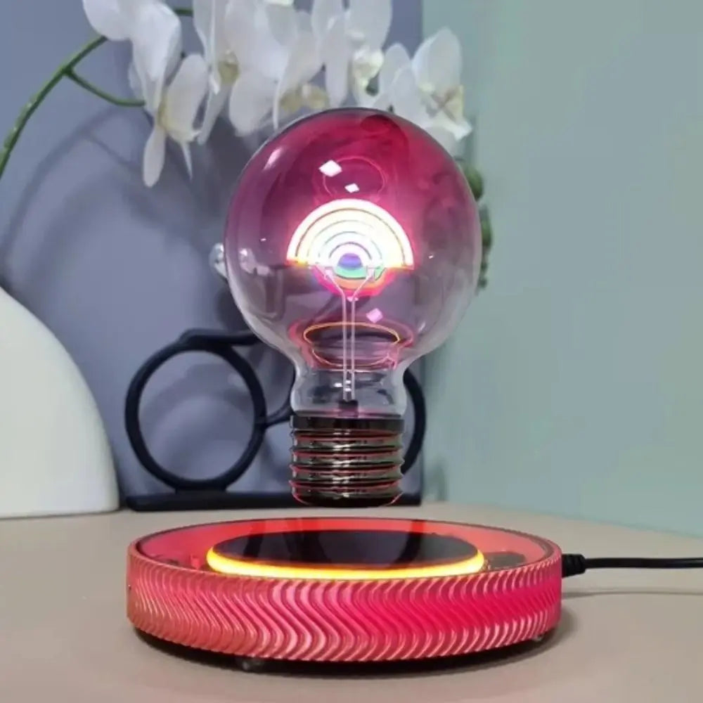 Magnetic Levitation Rainbow Glass Light Bulb