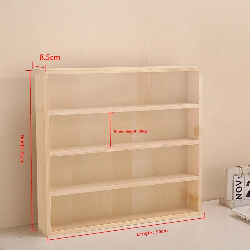 Wooden Display Dustproof Hanging Storage Organizer