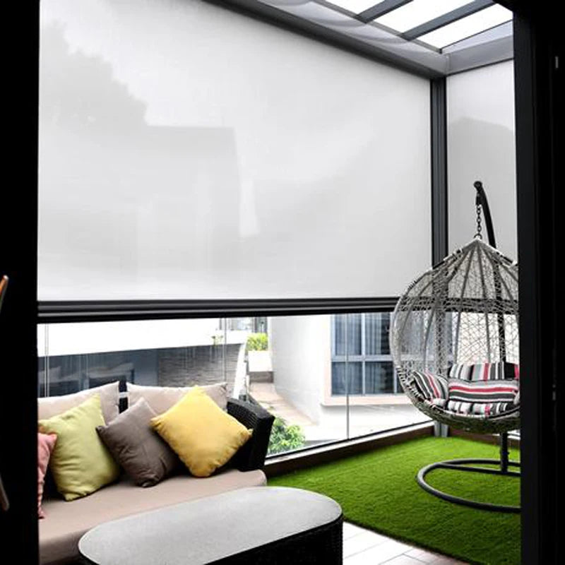 Motorized Rolling Outdoor Blinds