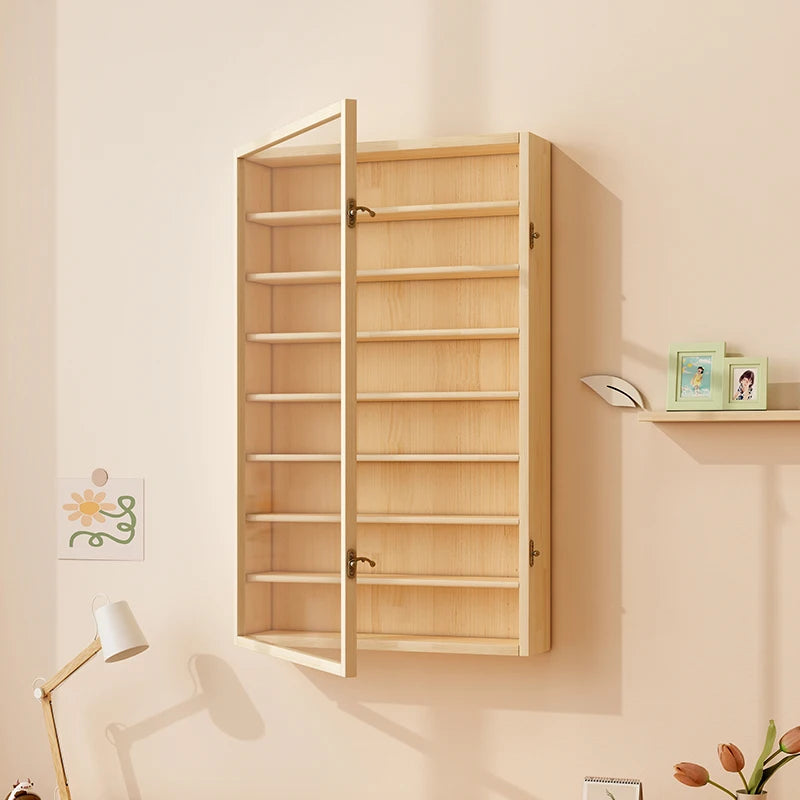 Wooden Display Dustproof Hanging Storage Organizer
