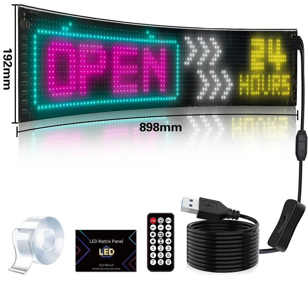 Car Sign Animation LED Matrix Pixel Panel