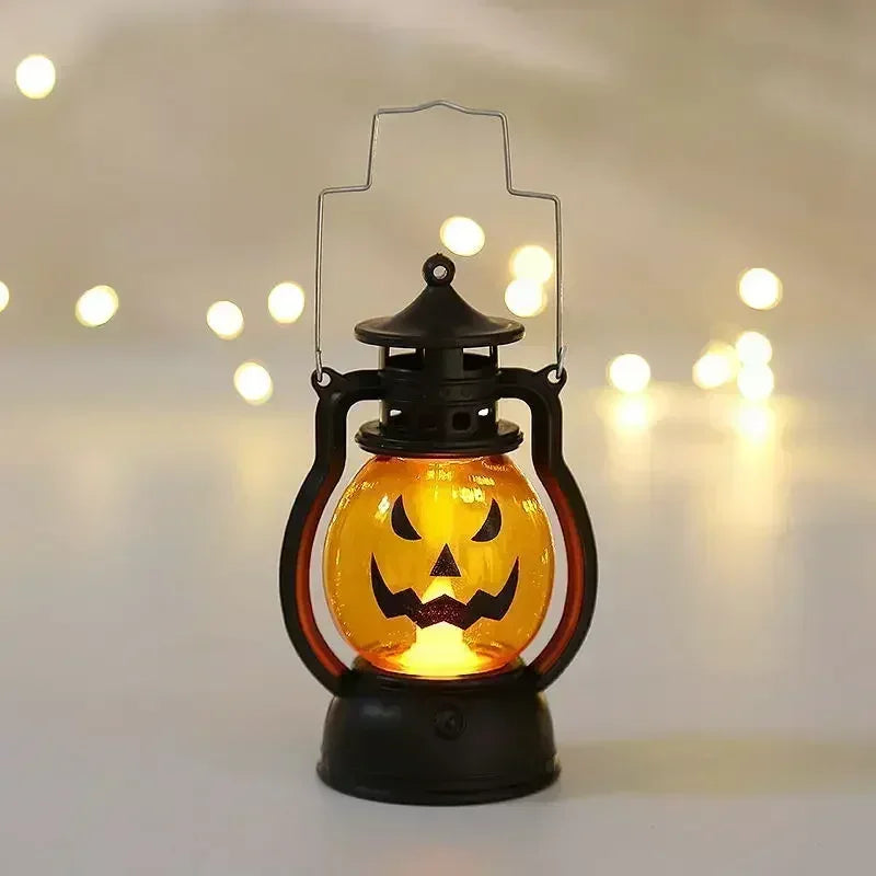 Witch Castle Ghost Pumpkin Dangling Candle Lights