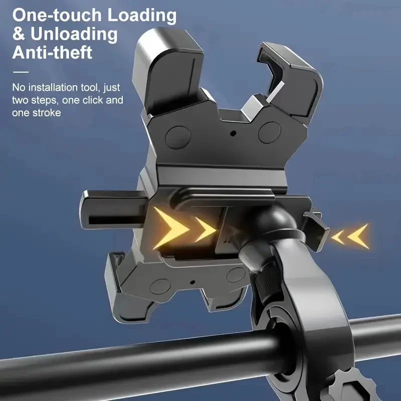 360° Bike/Motorcycle Phone Mount Shockproof Anti-Slip