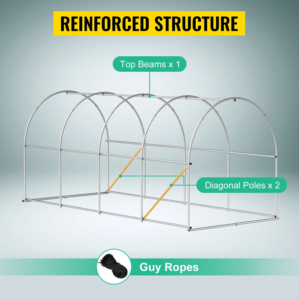 Greenhouse Galvanized Frame & Waterproof Cover
