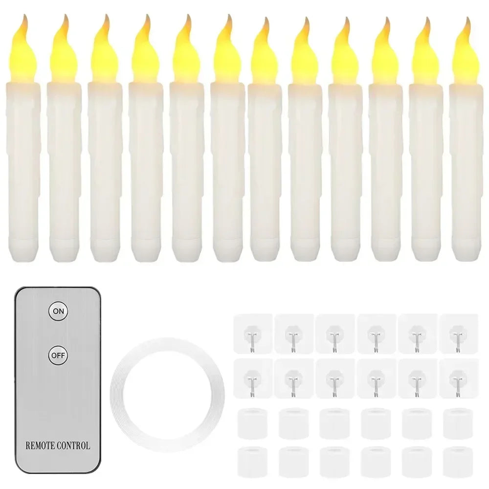 Floating Candles Magic Wand Remote Flameless