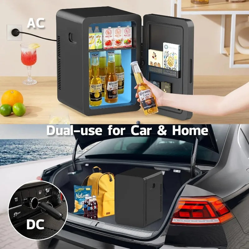 Mini Fridge 30 Cans Cooler Warmer AC/DC